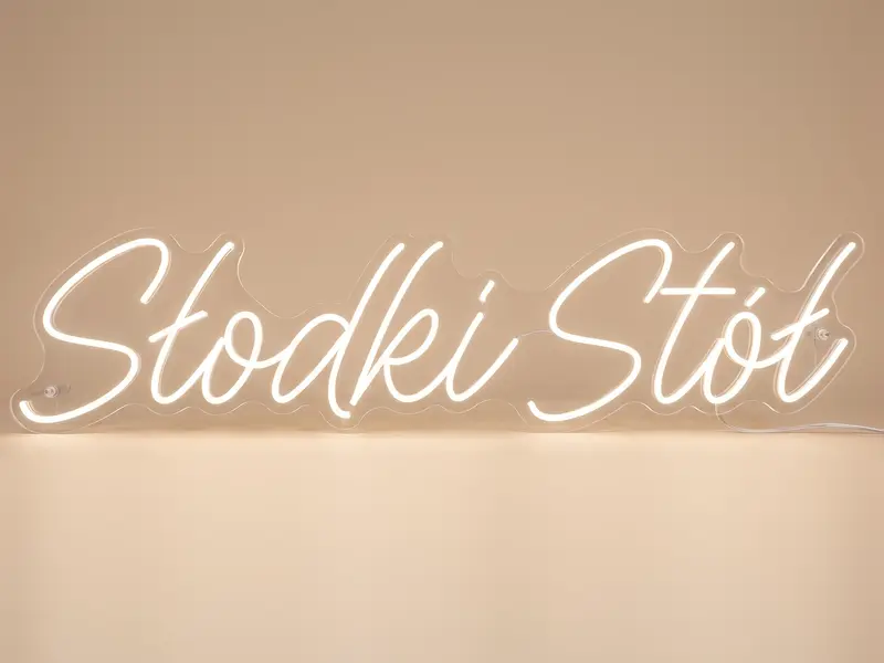 Neon LED Słodki stół, 65 × 15 cm