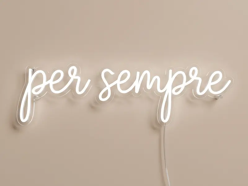 Neon LED per sempre, 100 × 30 cm