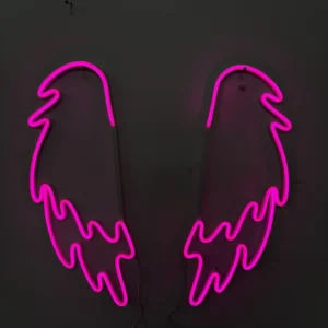 Skrzydła LED neon Różowy