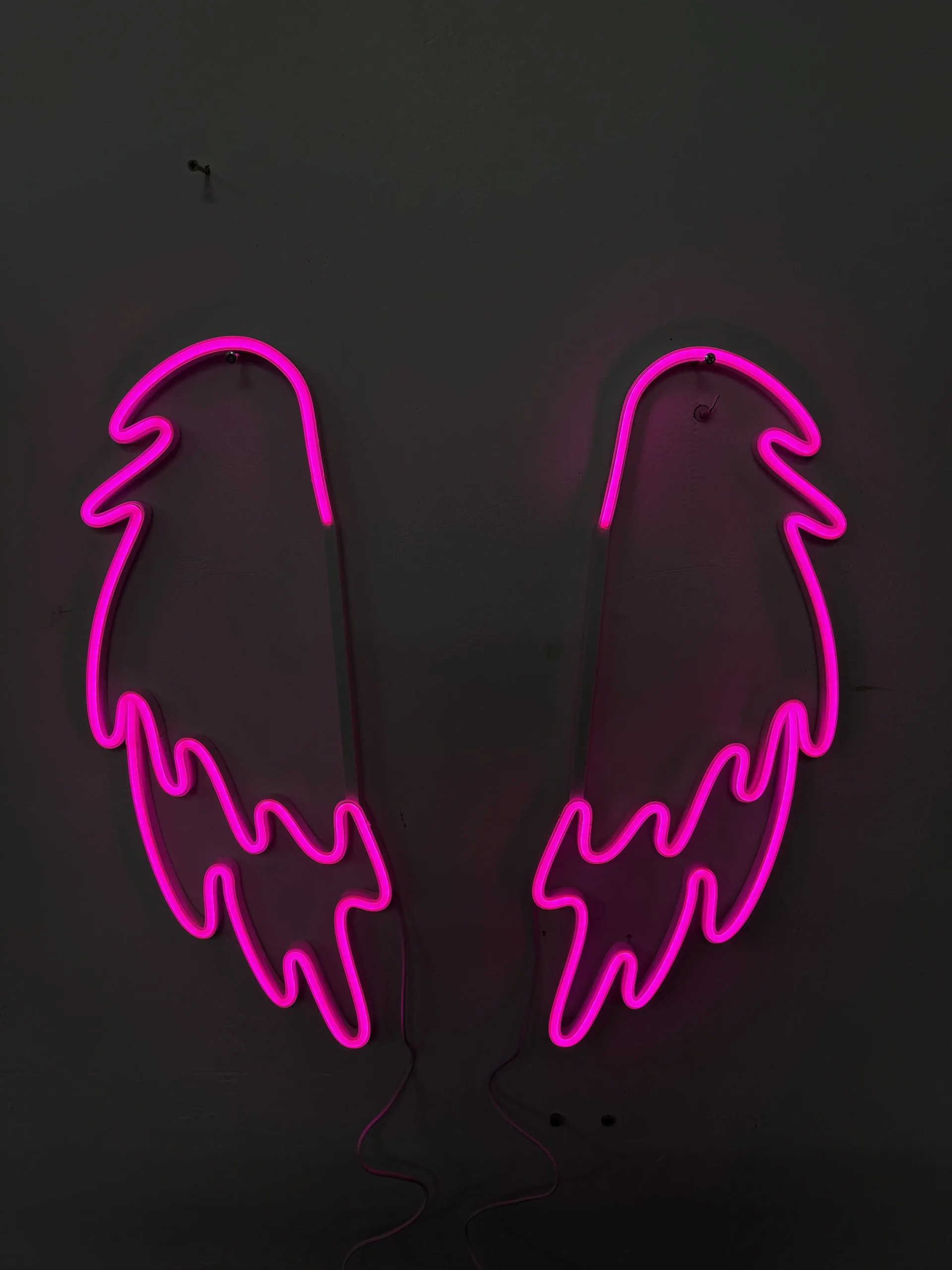 Skrzydła LED neon Różowy